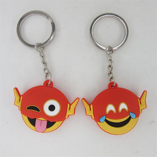 

key rings soft exprsion bag double-sided stereo record dripping glue advertising key chain pvc pendant, Slivery;golden