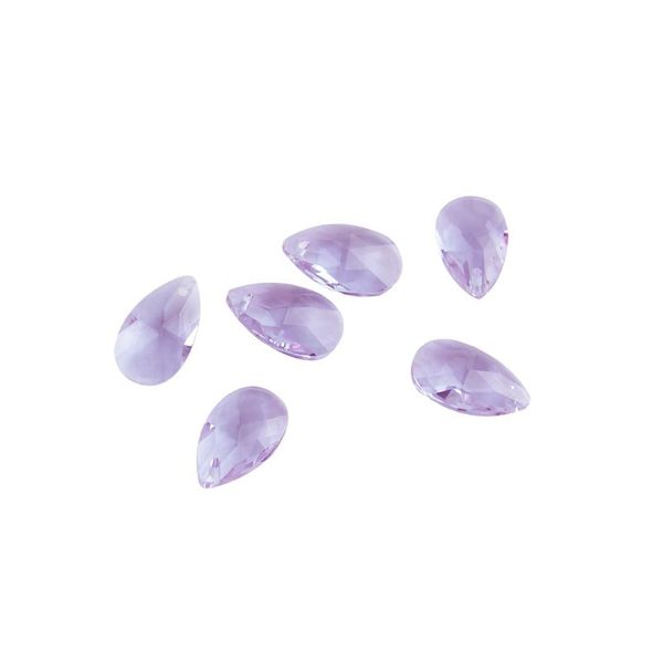 

lilac 22mm teardrop chandelier crystal pendants prisms parts beads for wedding decoration