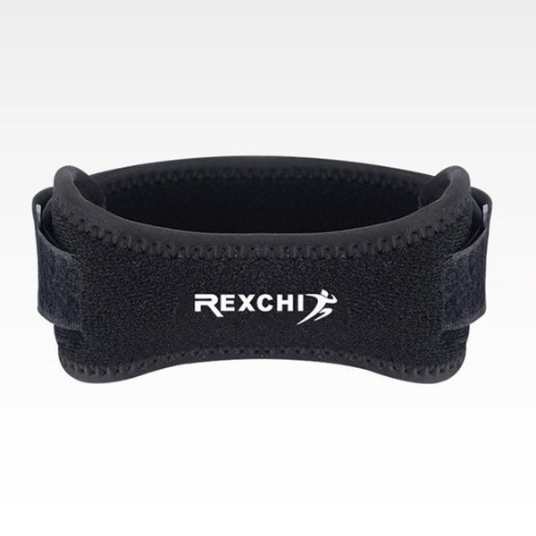 

elbow & knee pads professional tibia strip black adjustment basketball training ok cloth damping 3d compression running patella band, Black;gray