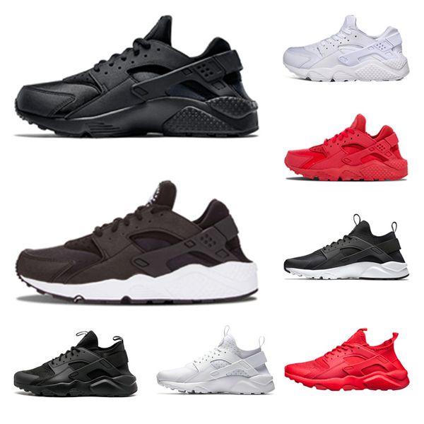 

Huarache 1.0 running shoes mens women black white all red trainers sports sneakers outdoor walking size 36-45, Triple white