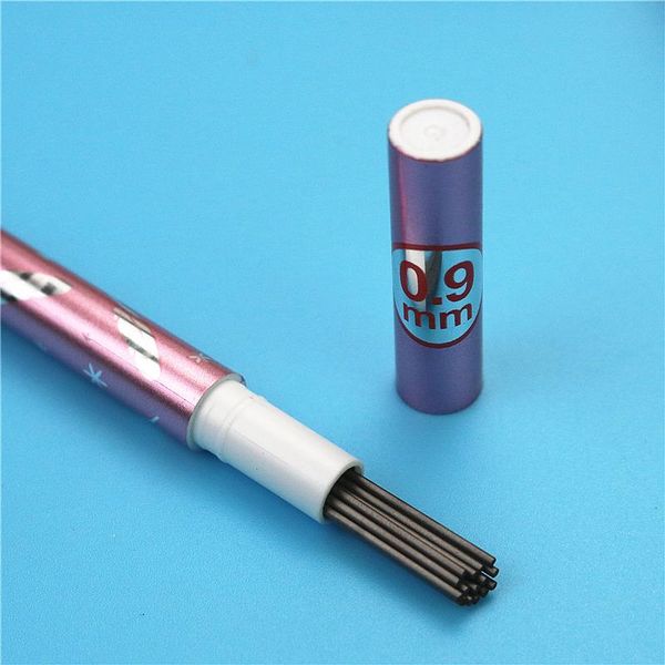 

0.9mm mechanical pencil refill a box of 15 2b black leads refills, Black;red