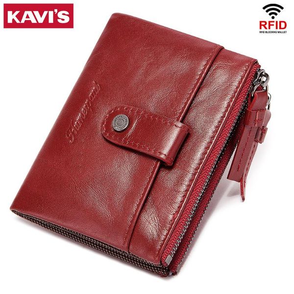 

wallets fashion wallet short leather women's purse zipper&button red small lady coin mini pocket money bag, Red;black