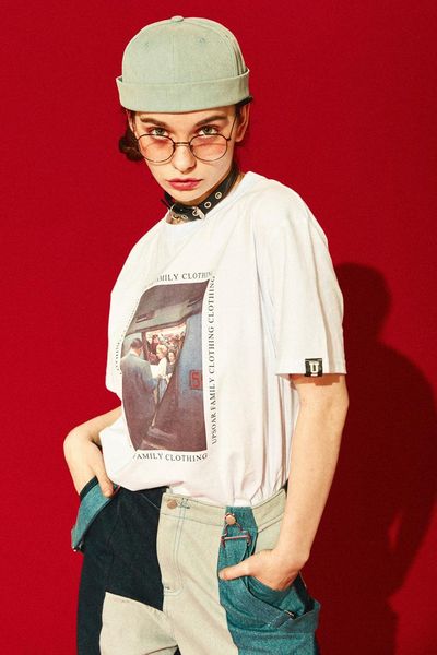 

vintage painting printed t shirts 2021 men summer hip hop casual short sleeve tees fashion swag tshirts streetwear men's t-shirts, White;black