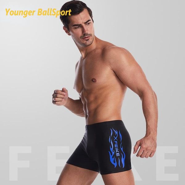 

men's swimwear 2021 swim suit for men waterproof square leg elastic surfing beach swimming trunks short briefs summer shorts