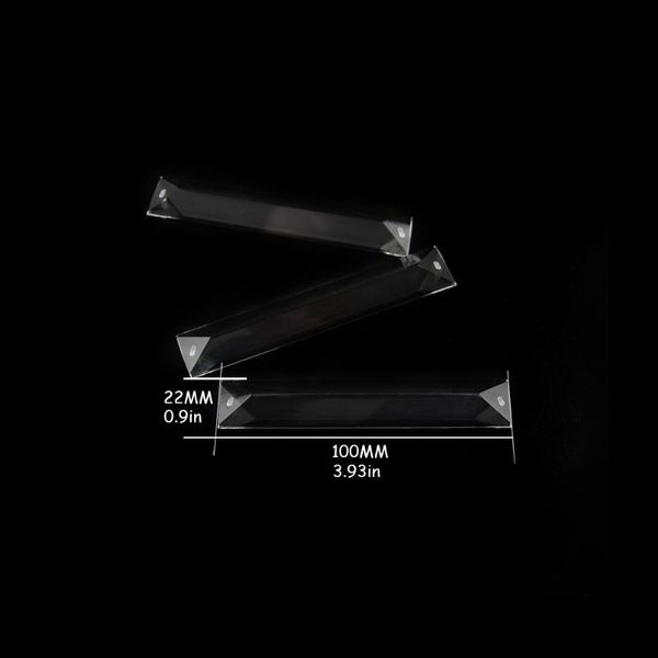 

22x100mm 2 holes crystal chandelier trimming prism parts pendant