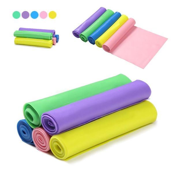 

fitness band 1.5m yoga pilates stretch resistance exercise training elastic rubber gym bands