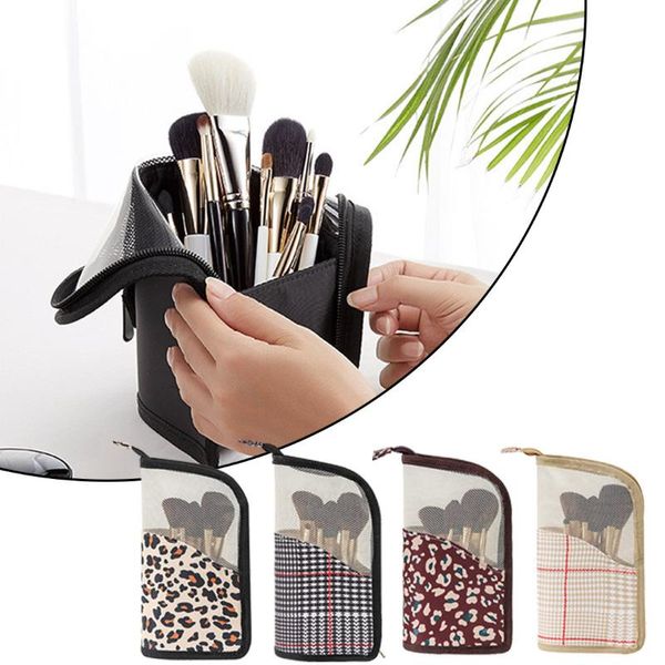 

anti-fouling travel cosmetic storage bag, waterproof transparent zipper pc holder female bag bags