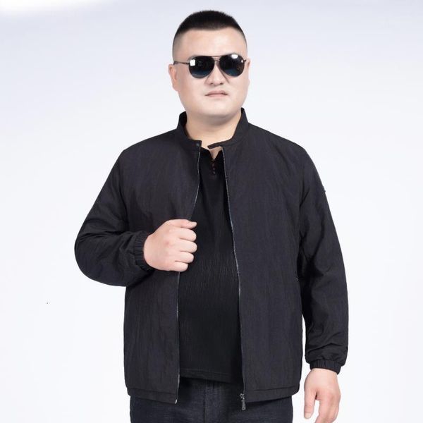 

men's jackets 10xl 8xl 6x mens autumn casual coats solid color stand collar zipper jacket male bomber men outerwear, Black;brown
