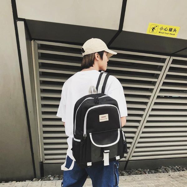 

backpack women men school bags bagpack oxford large capacity waterproof student shoulder couple travel mochila mujer #t1g