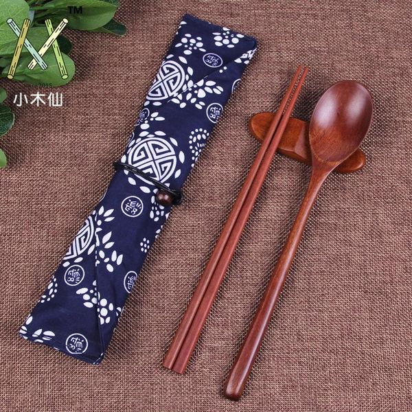 

chopsticks @xiaomuxian wooden spoon set and fengri combination outdoor travel gift