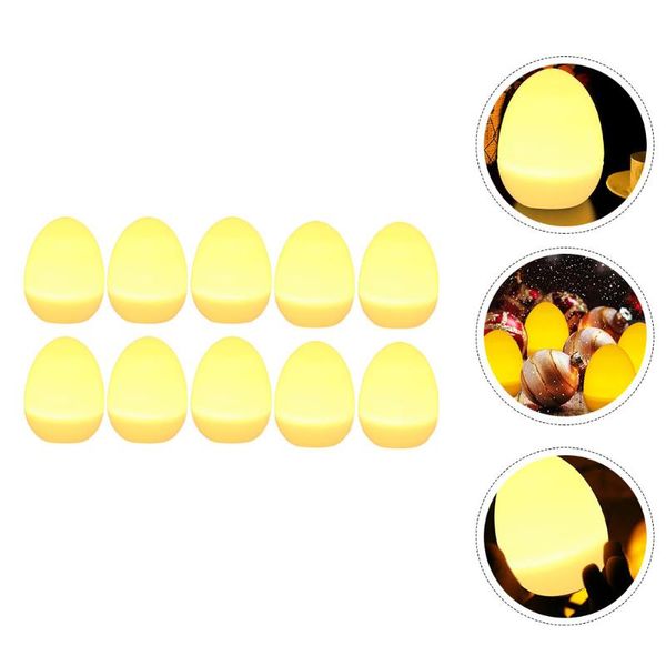 

candles 12pcs deskled electronic candle lamp imitated easter holy egg decor