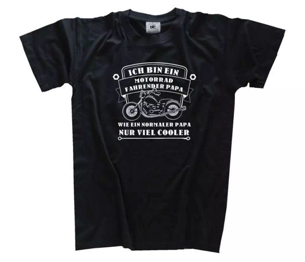 

ich bin ein motorcycle propelled papa - chopper t-shirt s-xxxl, White;black