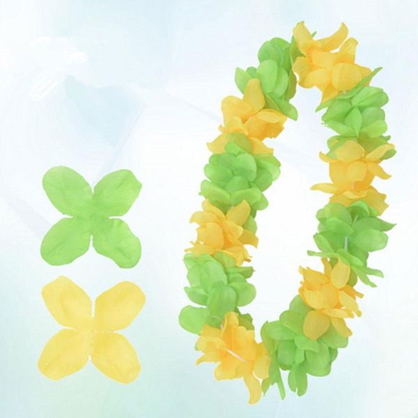 

decorative flowers & wreaths 5pcs/lot large petals hawaiian leis thickened dance garland flower for party favor hula