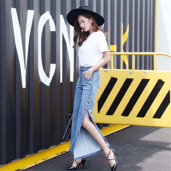 

women's jeans women flare pants 2021 banadge boyfriend for vintage elasticity, Blue