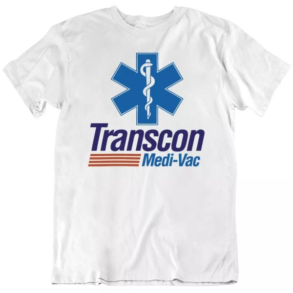

transcon medi vac cannonball run funny movie fan t shirt, White;black