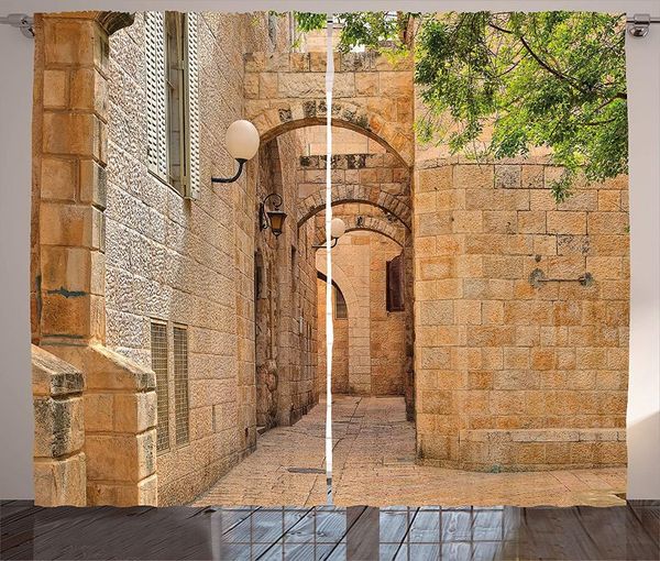 

curtain & drapes landscape curtains east orient israel architecture streets houses art po window for living room