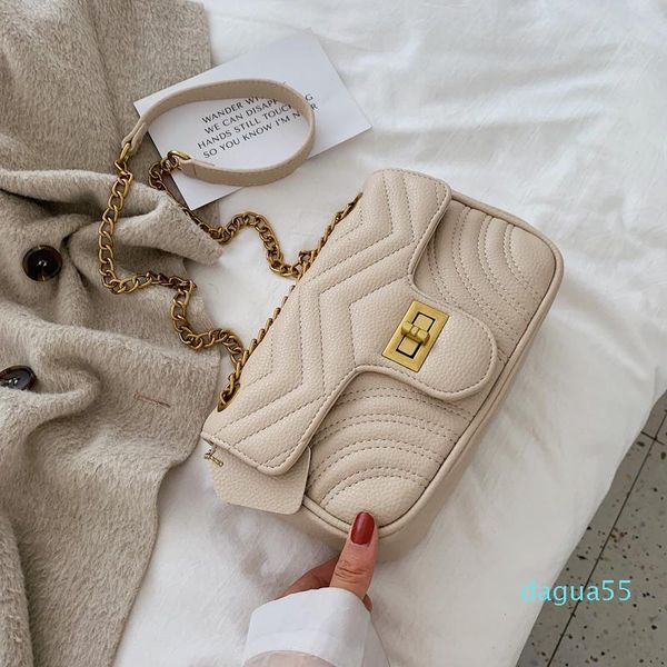 

shoulder bags 2021 arrivals for women classic fashion elegant lady messenger bag solid color blue pink red beige black flap