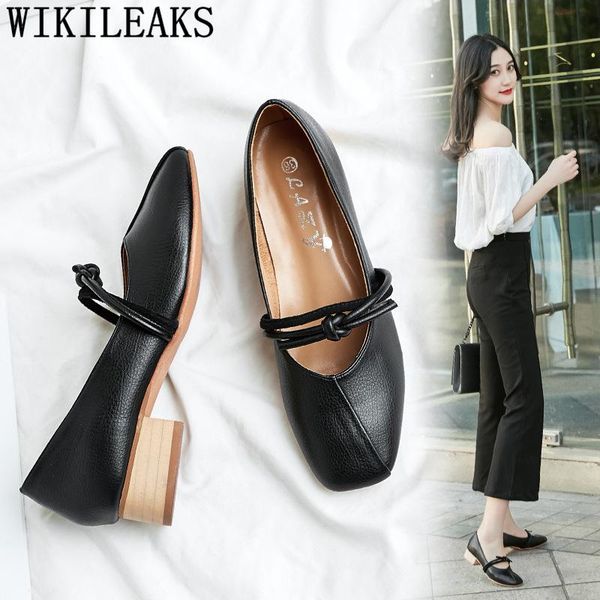

dress shoes low heel office women thick high heels designer luxury 2021 bayan ayakkabi, Black