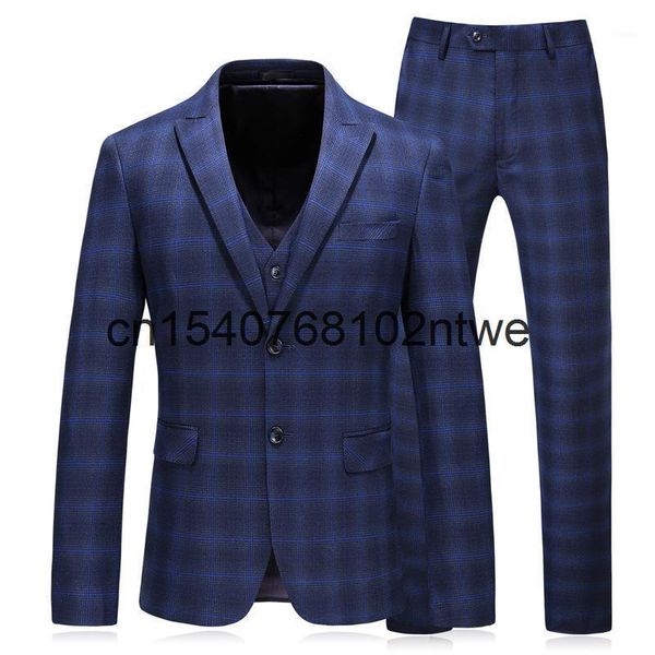

autumn large men's suit three piece korean slim bridegroom wedding dress suits & blazers, White;black