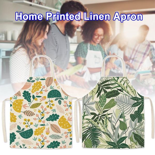

aprons kitchen waterproof resistant exotic tropical style bib for women men mdj998