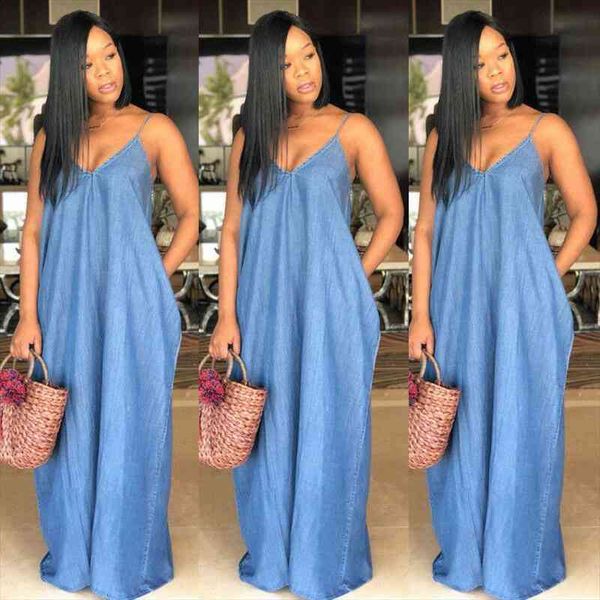 

women lady boho backless women ladies baggy denim jeans maxi dress dresses strapless vestidos plus size s-xxxl, Black;gray