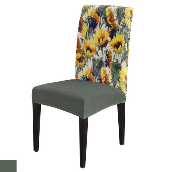 

sunflowers forever chair covers wedding party decor spandex elastic printing
