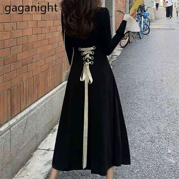 

vintage women two pieces set black long sleeve bandage maxi skirt chic office lady suit fashion outfit 210601, White