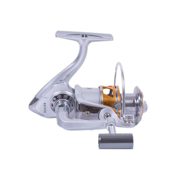 

spinning fishing reel 3000 size 5 ball bearings 5.2:1 gear ratio metal spool coil for bass pike baitcasting reels