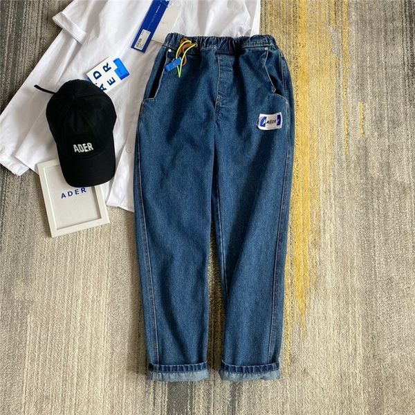 

destroy jeans men women 1 a label pants broken back pockets trousers, Blue