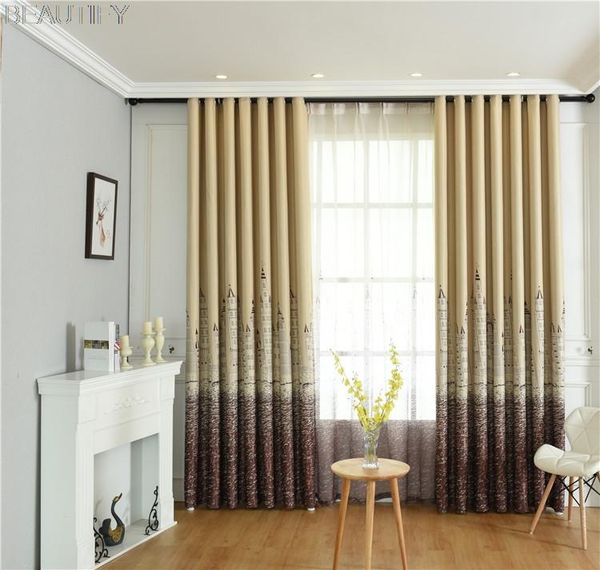 

curtain & drapes full blackout cloth water castle living room bedroom balcony dormitory french window