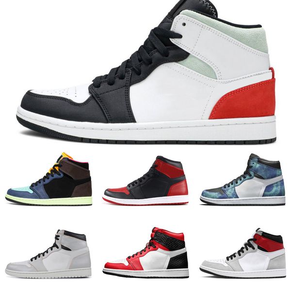 

new jumpman 1 1s men women basketball shoes bloodline shadow fearless chicago tubro green mens trainers sport sneakers5hjn