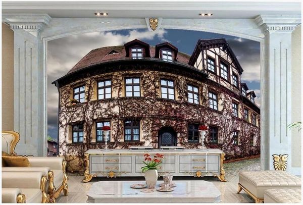 

wallpapers custom po 3d wallpaper european style retro florence castle hd city room home decor wall murals for walls 3 d