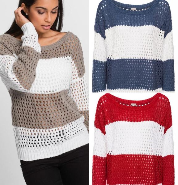 

women's sweaters women spring autumn korean fashion o-neck hollow out oversized mixed colors y2k pullovers clothing 2021 casual, White;black