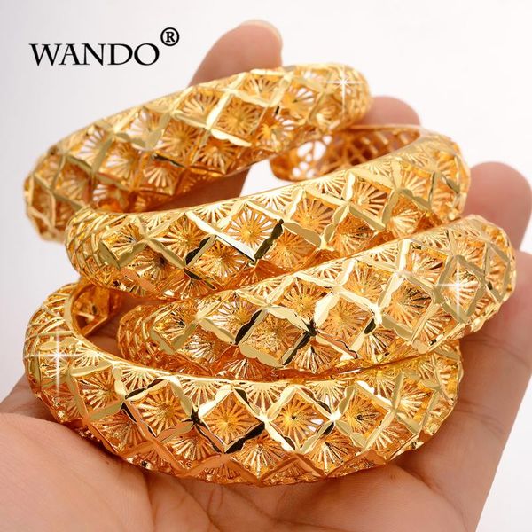 

4pcs/lot ethiopian pattern gold color bangle for women dubai france spain bride wedding bracelet african arab middle east, Black