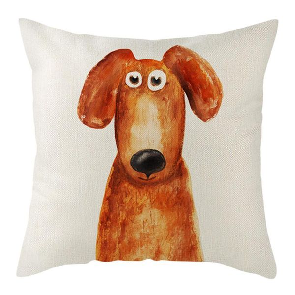 

cushion/decorative pillow nanacoba cute cartoon animals printed cushion cover little dog for home sofa decorative throw pillowcases 45x45cm