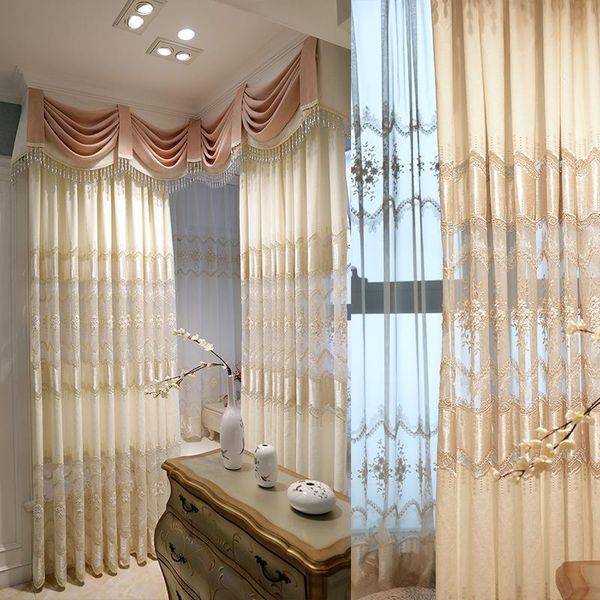 

curtain & drapes turkish water-soluble embroidered curtains finished custom blackout for living dining room bedroom