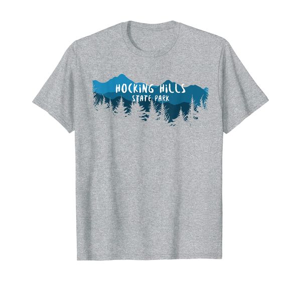 

hocking hills state park t-shirt souvenir, White;black