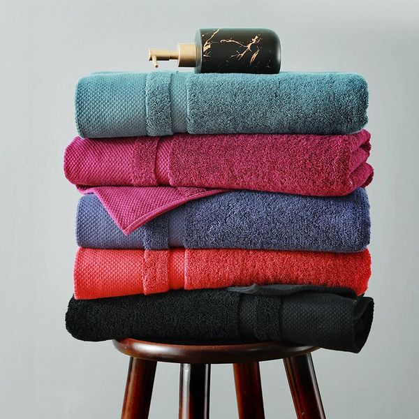 

towel 2021 100% cotton bath 140*70cm large thicker beach soft solid el towels gift
