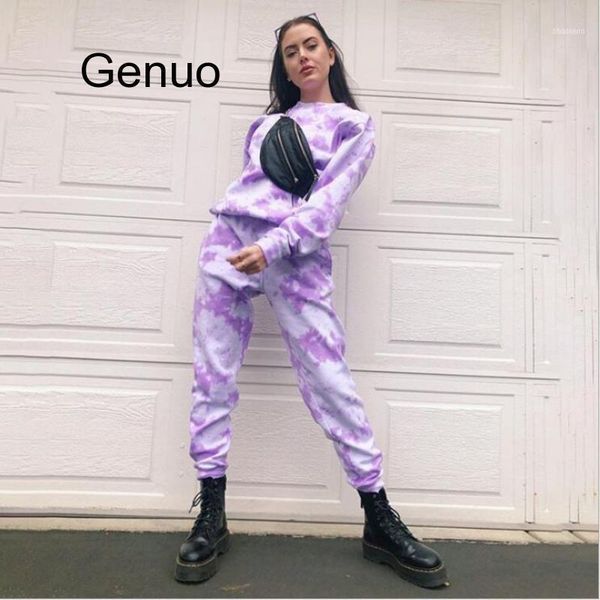 

women jogger pant elastic high waist sweatpants tie dye printing rainbow color casual pants baggy trousers streetwear 2021 1, Black;white