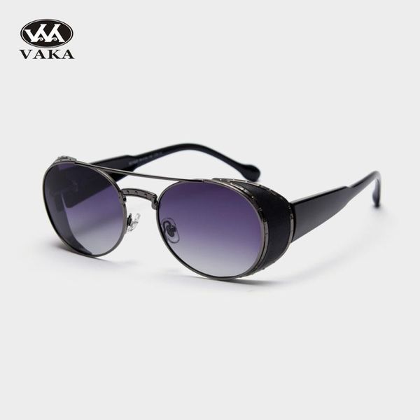 

sunglasses 2021 fshion brand women female sunglases vintage gradient lenses designer sun glasses round frame, White;black