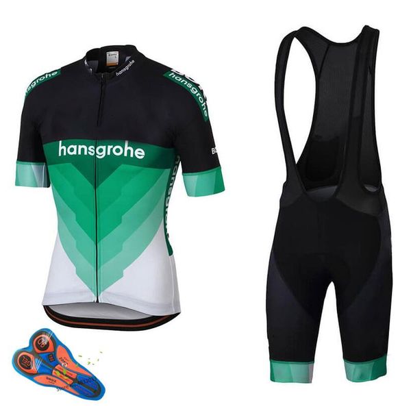 

green cycling jersey set pro team summer men racing bicycle clothing suit breathable mountain bike clothes sets, Black;blue