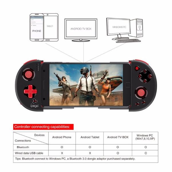 

game controllers & joysticks bluetooth wireless controller gamepad joystick for android smartphones tv box pubg