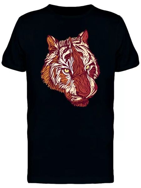 

Menacing Tiger With Cool Fur Tee Men's -Image by Shutterstock, White;black