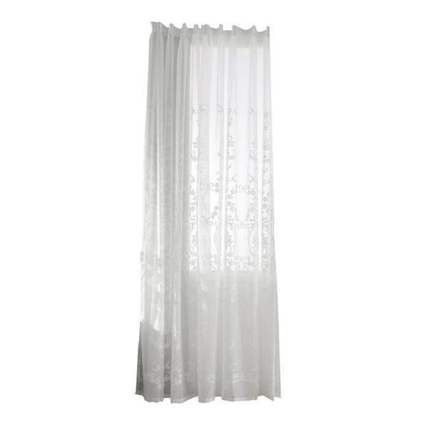 

curtain & drapes european window embroidery sheer voile curtains bar wearing hole for home bedroom living room