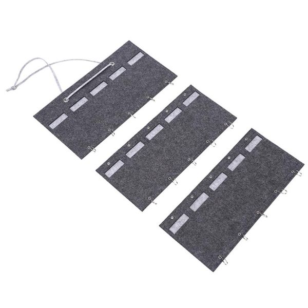 

storage bags 1pc multi-layer large capacity pockets wall door hanging bag (grey)