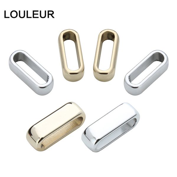 

gold silver color alloy big hole square end beads fit 10*2.5mm flat leather rope cord diy jewelry making accessories, Blue;slivery