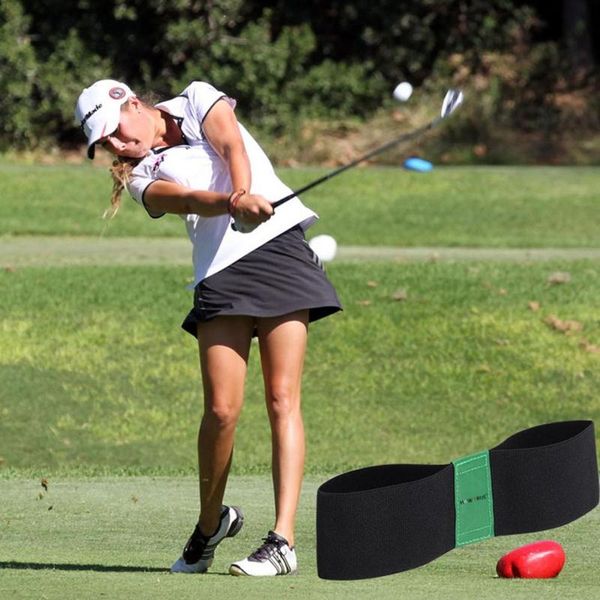 

golf training aids arm posture motion correction belt elastic band swing drop