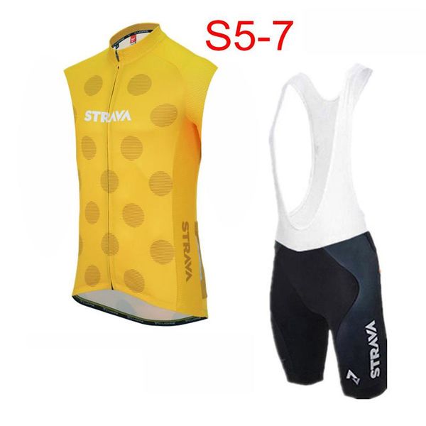 

racing sets strava men cycling sleeveless jersey vest shorts pro team mtb bike clothing maillot ropa ciclismo hombre 121514, Black;blue