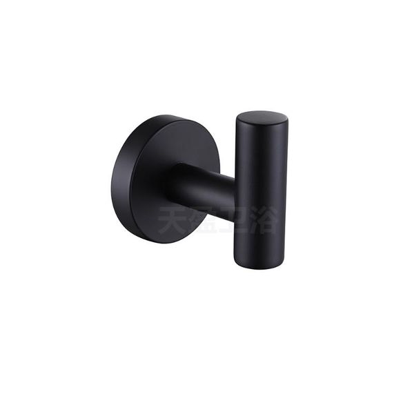 

robe hooks 304 stainless steel black hanging hook simple toilet cross-border e-commerce