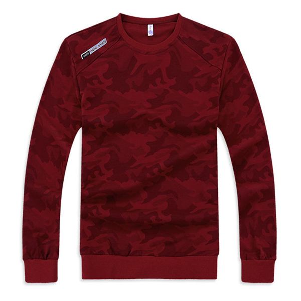 

men's plus size sweatshirts round neck mens casual pullover print sweaters camouflage jacket sports trend autumn and winter men clothes, Black;brown